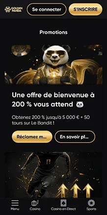 golden panda bonus exclusif
