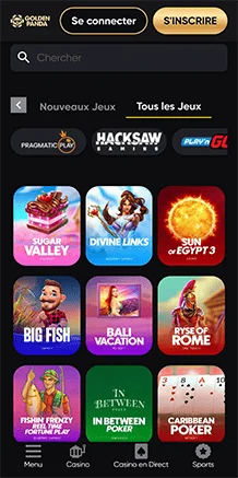 golden panda casino en direct
